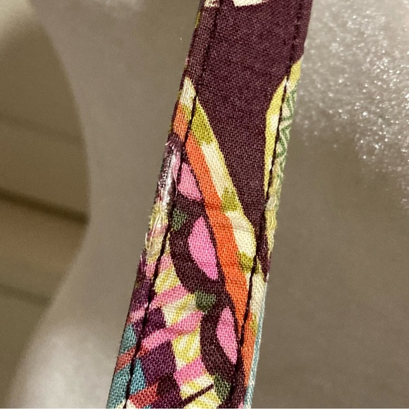 Vera Bradley Green Multicolor Quilted Handbag Bag Crossbody Purse Paisley Floral - Picture 6 of 10